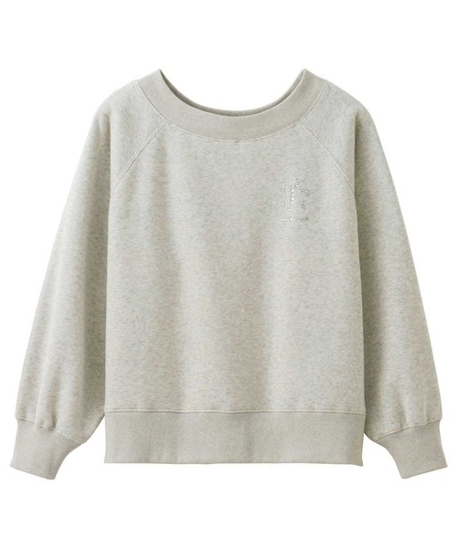 GeeRA(ジーラ)の「ビジューワッペンボートネックスウェット(スウェット・レディース・オートミール/ブラック・MEDIUM/LARGE)」の15枚目の写真