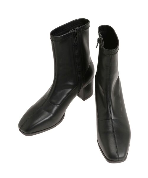 dazzlin（ダズリン）の「ベーシックショートブーツ（ブーツ・レディース・ブラウン/アイボリー/ブラック・LARGE/MEDIUM/SMALL）」の3枚目の写真