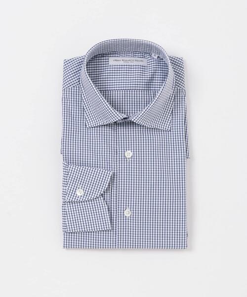 URBAN RESEARCH DOORS(アーバンリサーチドアーズ)の「『イージーケア』LIFE STYLE TAILOR セミワイドチェックシャツ(シャツ/ブラウス・メンズ・ブルー系その他・39/37/43/41)」の1枚目の写真