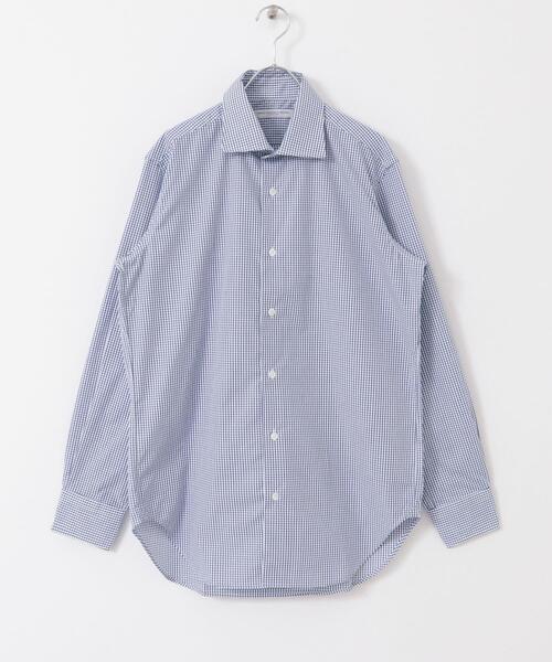 URBAN RESEARCH DOORS(アーバンリサーチドアーズ)の「『イージーケア』LIFE STYLE TAILOR セミワイドチェックシャツ(シャツ/ブラウス・メンズ・ブルー系その他・39/37/43/41)」の9枚目の写真