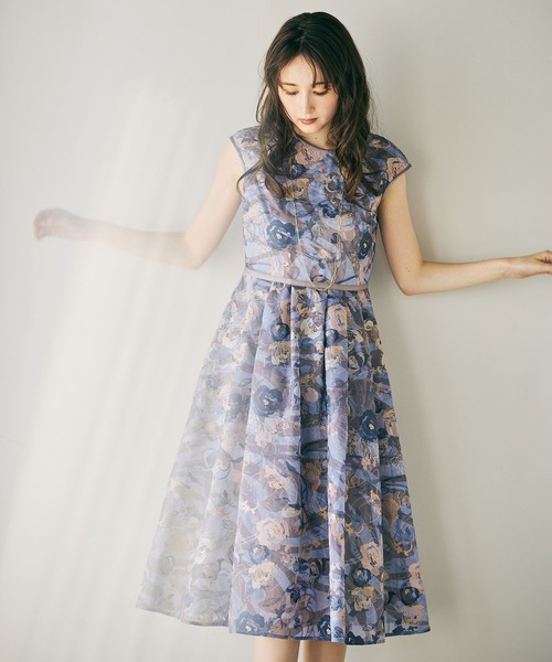 アールヌーボー調刺繍ワンピース（ワンピース）｜Audie a Muses