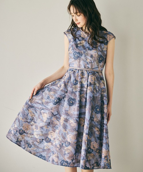 Audie a Muses(オーディアミューズ)の「アールヌーボー調刺繍ワンピース(ワンピース・レディース・ブルー/グリーン・38/40/42/36)」の10枚目の写真