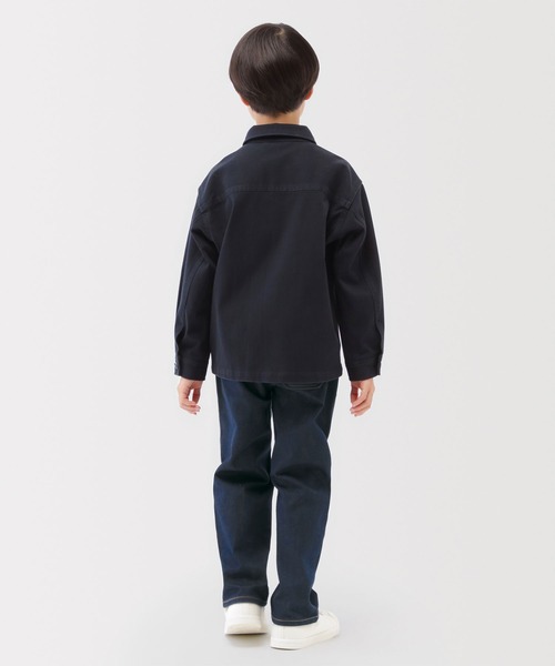 無印良品（ムジルシリョウヒン）の「キッズ　ストレッチデニム調　ルーズフィットパンツ（その他パンツ・キッズ・ダークネイビー・150/140/130/120/110）」の4枚目の写真