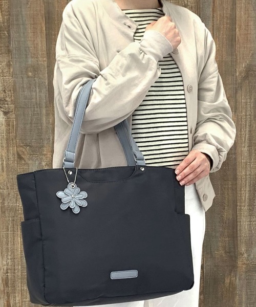 BACKYARD FAMILY(バックヤードファミリー)の「Fiona Bonnet フィオナボネットトートバッグ(トートバッグ・レディース・ピンク/ネイビー/ブラック系その他/ブラック/グレー系その他/ブルー/ライトグレー・FREE)」の9枚目の写真