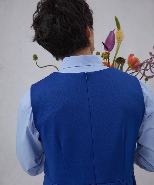 門倉太久斗/22世紀ジェダイ jersey midi dress blue（ワンピース