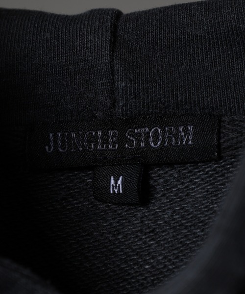 Jungle Storm（ジャングルストーム）の「JUNGLESTOTM CAMO相良刺繍加工プルパーカー（パーカー・メンズ・ブラウン/カーキ/チャコールグレー・L/M）」の4枚目の写真