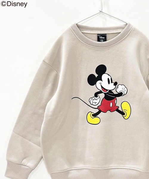 キッズ MICKEY MOUSE ミッキー 裏起毛 オーバーサイズ トレーナー
