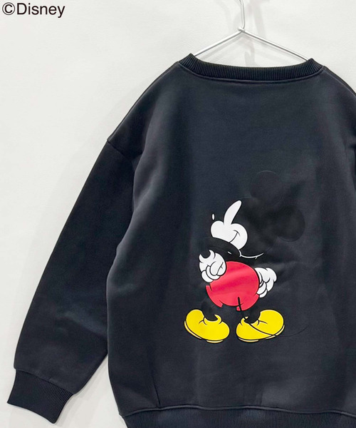 セール】キッズ MICKEY MOUSE ミッキー 裏起毛 オーバーサイズ