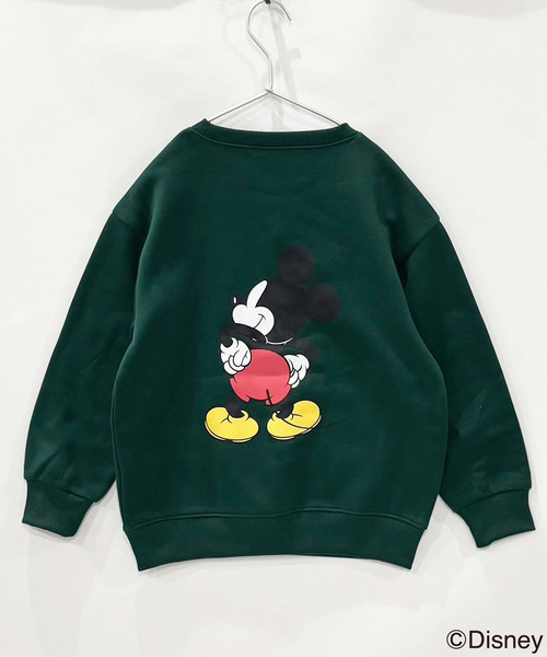 キッズ MICKEY MOUSE ミッキー 裏起毛 オーバーサイズ トレーナー