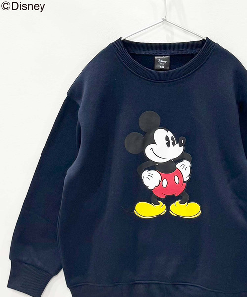 セール】キッズ MICKEY MOUSE ミッキー 裏起毛 オーバーサイズ