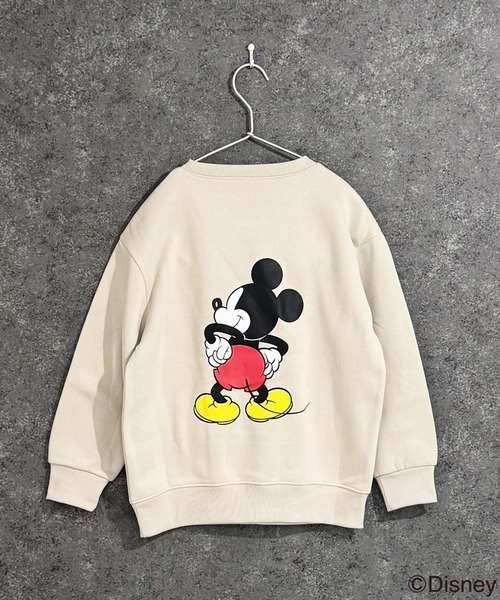 キッズ MICKEY MOUSE ミッキー 裏起毛 オーバーサイズ トレーナー