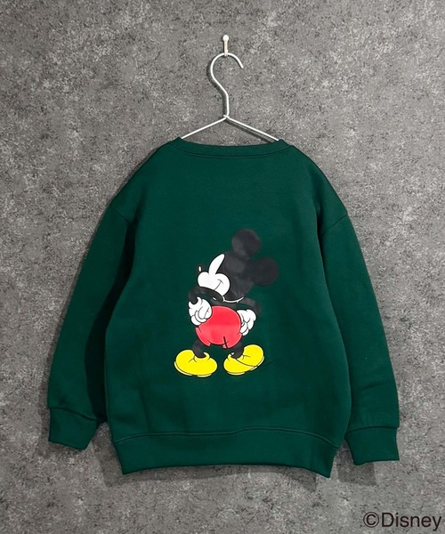 キッズ MICKEY MOUSE ミッキー 裏起毛 オーバーサイズ トレーナー