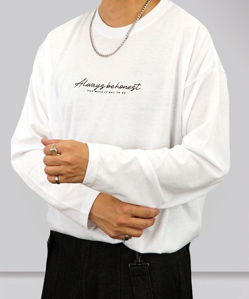 Burner(バーナー)の「【GROOVY STORE】ワイドシルエット ワンポイント刺繍ロングスリーブT(Tシャツ/カットソー・メンズ・その他8/その他10/その他13/その他19/その他22/その他24/その他31/その他33/その他1/その他2/その他3/その他5/その他11/その他34/その他35/その他/その他6/その他14/その他15/その他16/その他17/その他18/その他25/その他26/その他27/その他28/その他29/その他4/その他7/その他9/その他12/その他20/その他21/その他23/その他30/その他32・M/L/LL)」の2枚目の写真