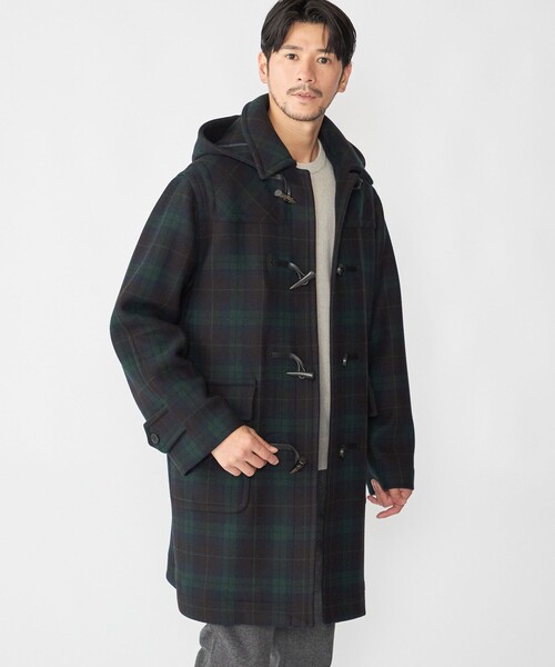 SHIPS（シップス）の「SHIPS: SHIPSタータン ダッフルコート（ダッフルコート・メンズ・ダークブルー・94/95/96/93）」の6枚目の写真