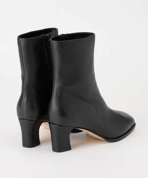 BARNYARDSTORM（バンヤードストーム）の「BARNYARDSTORM / シープレザーヒールブーツ（ブーツ・レディース・ライトブラウン/ブラック/ベージュ・39/38/37/36）」の4枚目の写真