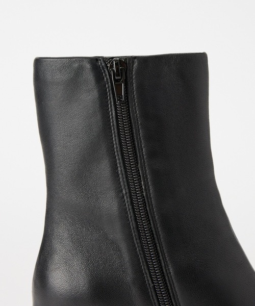 BARNYARDSTORM（バンヤードストーム）の「BARNYARDSTORM / シープレザーヒールブーツ（ブーツ・レディース・ライトブラウン/ブラック/ベージュ・39/38/37/36）」の8枚目の写真