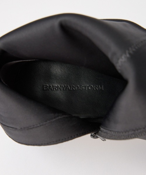 BARNYARDSTORM（バンヤードストーム）の「BARNYARDSTORM / シープレザーヒールブーツ（ブーツ・レディース・ライトブラウン/ブラック/ベージュ・39/38/37/36）」の10枚目の写真
