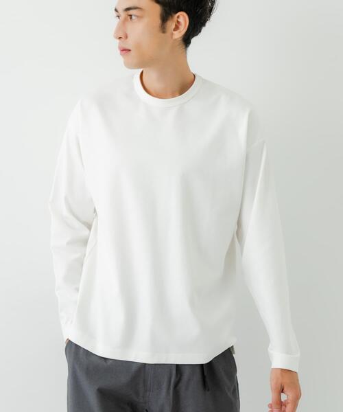 URBAN RESEARCH(アーバンリサーチ)の「コットンナイロンスムージーロングスリーブ(Tシャツ/カットソー・メンズ・ホワイト/ブラック/ベージュ/グレー・SMALL/MEDIUM/LARGE)」の7枚目の写真
