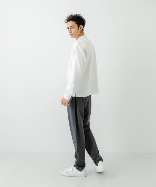 URBAN RESEARCH(アーバンリサーチ)の「コットンナイロンスムージーロングスリーブ(Tシャツ/カットソー・メンズ・ホワイト/ブラック/ベージュ/グレー・SMALL/MEDIUM/LARGE)」の9枚目の写真