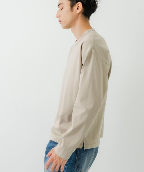 URBAN RESEARCH(アーバンリサーチ)の「コットンナイロンスムージーロングスリーブ(Tシャツ/カットソー・メンズ・ホワイト/ブラック/ベージュ/グレー・SMALL/MEDIUM/LARGE)」の13枚目の写真