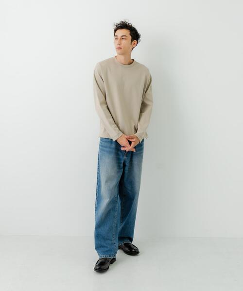 URBAN RESEARCH(アーバンリサーチ)の「コットンナイロンスムージーロングスリーブ(Tシャツ/カットソー・メンズ・ホワイト/ブラック/ベージュ/グレー・SMALL/MEDIUM/LARGE)」の14枚目の写真