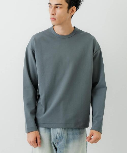 URBAN RESEARCH(アーバンリサーチ)の「コットンナイロンスムージーロングスリーブ(Tシャツ/カットソー・メンズ・ホワイト/ブラック/ベージュ/グレー・SMALL/MEDIUM/LARGE)」の17枚目の写真