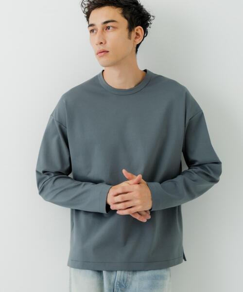 URBAN RESEARCH(アーバンリサーチ)の「コットンナイロンスムージーロングスリーブ(Tシャツ/カットソー・メンズ・ホワイト/ブラック/ベージュ/グレー・SMALL/MEDIUM/LARGE)」の19枚目の写真