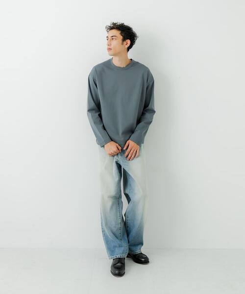 URBAN RESEARCH(アーバンリサーチ)の「コットンナイロンスムージーロングスリーブ(Tシャツ/カットソー・メンズ・ホワイト/ブラック/ベージュ/グレー・SMALL/MEDIUM/LARGE)」の20枚目の写真