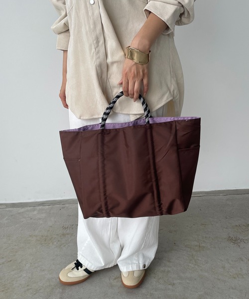 セール】【リバーシブル】 ビッグ ロゴ トートバッグ M（トート