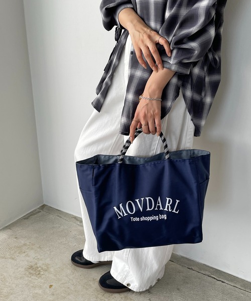 セール】【リバーシブル】 ビッグ ロゴ トートバッグ M（トートバッグ