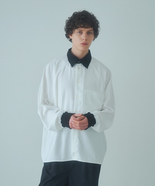 DOOPZ（ドープス）の「OVERSIZED DOLMAN SLEEVE SHIRT - オーバーサイズドルマンスリーブシャツ（シャツ/ブラウス・メンズ・レッド/ホワイト/ブラック・LARGE/MEDIUM/SMALL）」の17枚目の写真