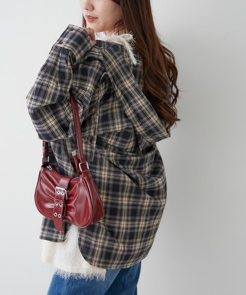 continuer de NICE CLAUP(コンティニューデナイスクラップ)の「フード付チェックオーバーシャツ(シャツ/ブラウス・レディース・ブラック系その他/レッド系その他/ブルー系その他/ブラウン系その他・FREE)」の19枚目の写真