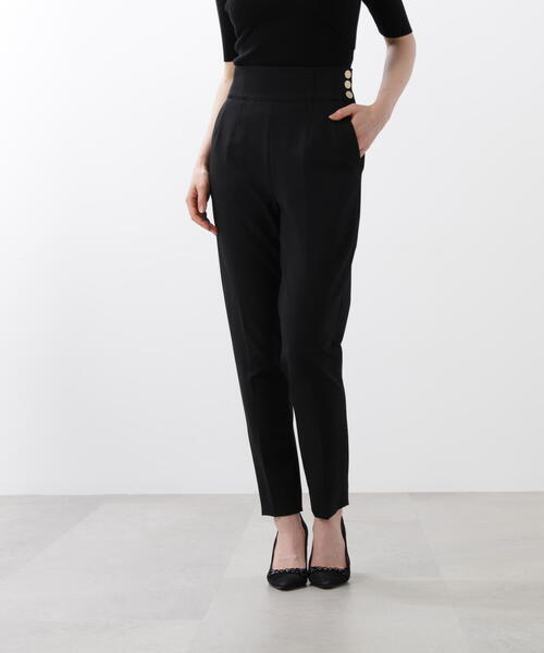 PINKY&DIANNE（ピンキーアンドダイアン）の「◆サイドボタンテーパードパンツ（その他パンツ・レディース・ブラック・36/38/40）」の3枚目の写真
