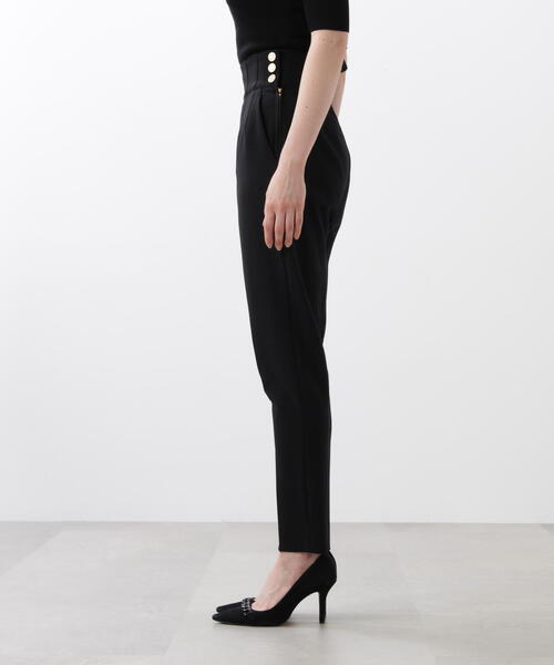 PINKY&DIANNE（ピンキーアンドダイアン）の「◆サイドボタンテーパードパンツ（その他パンツ・レディース・ブラック・36/38/40）」の8枚目の写真