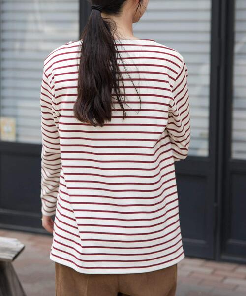 FORK&SPOON（フォークアンドスプーン）の「FORK&SPOON　ボートネックボーダー（Tシャツ/カットソー・レディース・グリーン系その他/レッド系その他/ブラック系その他・1/2）」の14枚目の写真