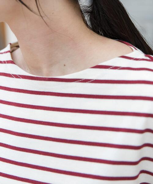 FORK&SPOON（フォークアンドスプーン）の「FORK&SPOON　ボートネックボーダー（Tシャツ/カットソー・レディース・グリーン系その他/レッド系その他/ブラック系その他・1/2）」の17枚目の写真
