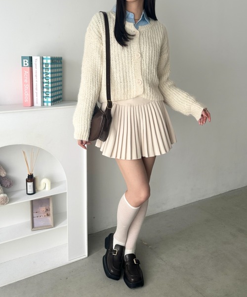wears(ウェアーズ)の「クルーネックローゲージニットショートカーディガン(カーディガン/ボレロ・レディース・アイボリー/グレー/ブラウン/グリーン・FREE)」の22枚目の写真