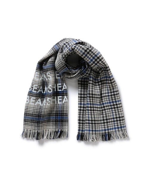 BEAMS HEART（ビームスハート）の「リバーシブル ロゴ ストール（ストール/ショール・レディース・ベージュ/ブラック・ONE SIZE）」の9枚目の写真