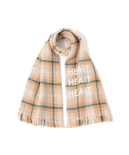 BEAMS HEART（ビームスハート）の「リバーシブル ロゴ ストール（ストール/ショール・レディース・ベージュ/ブラック・ONE SIZE）」の15枚目の写真