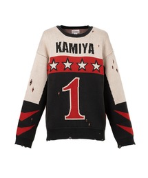 KAMIYA 【カミヤ】BORO COTTON KNIT PULLOVER KAMIYA 【カミヤ】BORO COTTON KNIT PULLOVER