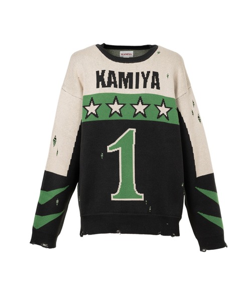 KAMIYA（カミヤ）の「BORO Knit Sweater（ニット/セーター