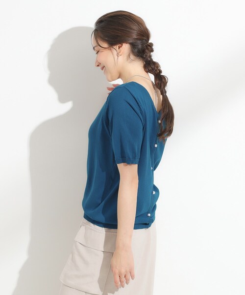 DRESKIP（ドレスキップ）の「【洗える/S-LL/前後2WAY】きれい見え 刺繍ニットカーディガン（カーディガン/ボレロ・レディース・ダークブラウン/ワインレッド/ブラック/ブルー系その他・04/03/02/01）」の18枚目の写真