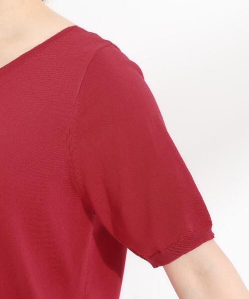 DRESKIP（ドレスキップ）の「【洗える/S-LL/前後2WAY】きれい見え 刺繍ニットカーディガン（カーディガン/ボレロ・レディース・ダークブラウン/ワインレッド/ブラック/ブルー系その他・04/03/02/01）」の7枚目の写真