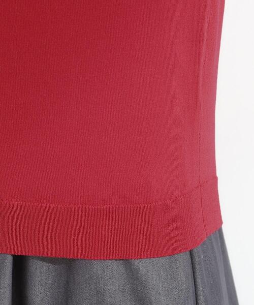 DRESKIP（ドレスキップ）の「【洗える/S-LL/前後2WAY】きれい見え 刺繍ニットカーディガン（カーディガン/ボレロ・レディース・ダークブラウン/ワインレッド/ブラック/ブルー系その他・04/03/02/01）」の6枚目の写真