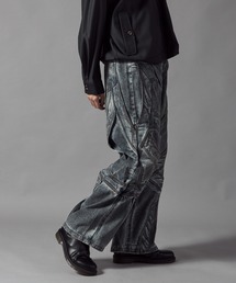Theater code（シアターコード）の「Wide-leg Distressed Denim Pants / ワイドシルエット 汚れ加工 デニムパンツ 2026年 夏 夏服メンズ（デニムパンツ）」