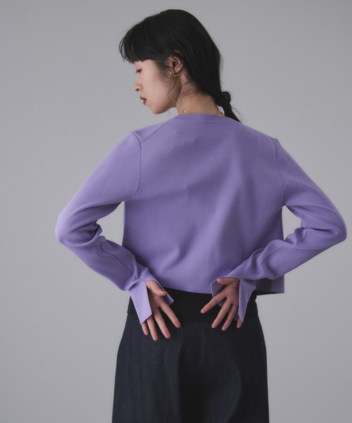 セレクトレングスクルーネックニットカーディガン（カーディガン