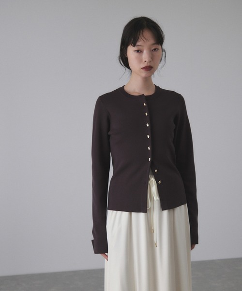 セレクトレングスクルーネックニットカーディガン（カーディガン