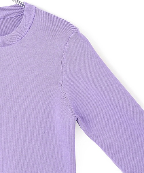 ADAM ET ROPE'（アダムエロペ）の「セレクトレングスクルーネックニットカーディガン（カーディガン/ボレロ・レディース・ブラック/パープル/ブラウン/オフホワイト・38/36）」の19枚目の写真