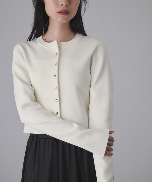 セレクトレングスクルーネックニットカーディガン（カーディガン