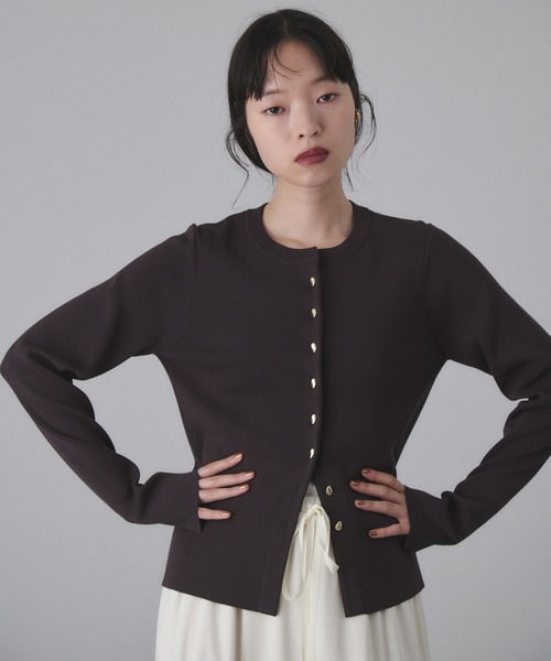 セレクトレングスクルーネックニットカーディガン（カーディガン